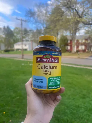 Nature Made - Viên Uống Canxi 600mg với D3 Hỗ Trợ Sức Khỏe 100 Viên
