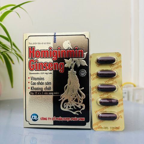 Viên nhân sâm Homiginmin Homlamin Ginseng bồi bổ sức khỏe - 60 viên