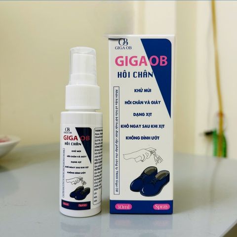 (Hàng Giga Đức) Xịt GIGA OB thơm giày, khử mùi hôi chân cho trẻ nhỏ từ 6 tuổi