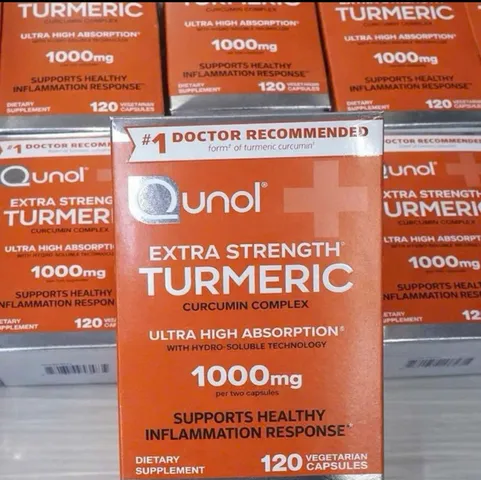 Viên uống tinh chất củ nghệ Qunol Extra Strength Turmeric 1000mg 120viên của Mỹ - Hỗ trợ phản ứng viêm khỏe mạnh
