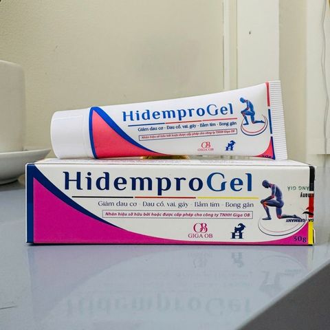 HidemPro Gel 30g Giga Đức – Gel Bôi Hỗ Trợ Giảm Đau Nhức Cơ Xương Khớp, Chấn Thương, Bong Gân