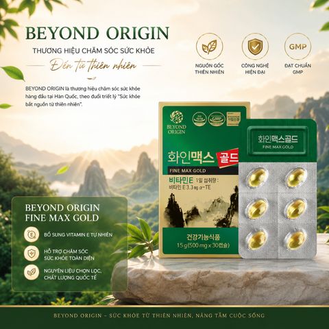 [Beyond Origin] Viên Tinh Dầu Thông đỏ FineMax Gold