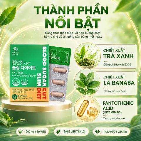 [Beyond Origin] Viên Giảm Cân Kiểm Soát Đường Huyết 763312