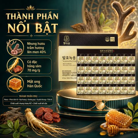 [DongUiSam] Viên An Cung Trầm Hương Nhung Hươu - 32 Viên 763304