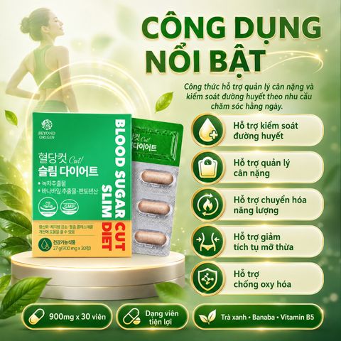 [Beyond Origin] Viên Giảm Cân Kiểm Soát Đường Huyết 763312