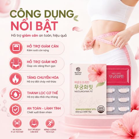 [Beyond Origin] Viên Uống Giảm Cân Mugungwha Fit