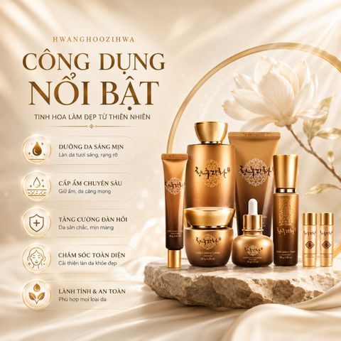 [Hwanghoozihwa] Mỹ Phẩm Thảo Dược Set Premium 6 Loại