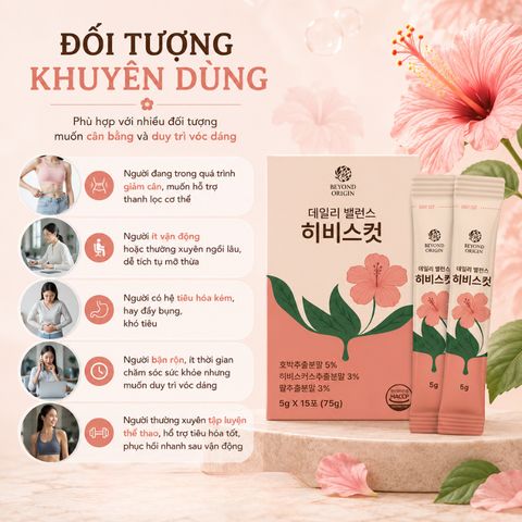 [Beyond Origin] Trà Detox Giảm Cân Hibiscus Daily Balance