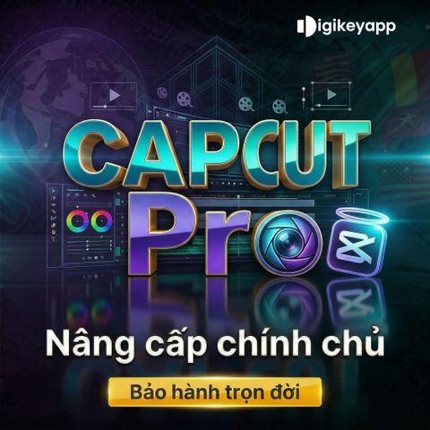 Tài khoản CapCut Pro bản quyền – Tài khoản cấp dùng trên 2 thiết bị