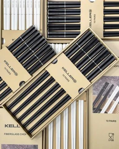 Đũa Sợi Thuỷ Tinh Kháng Khuẩn KELLER Chopsticks Hộp 10 Đôi