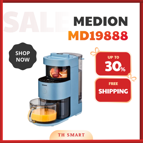 Máy Xay Nấu Sữa Hạt Đa Năng MEDION MD19888 11 Chương Trình Tự Động Vệ Sinh
