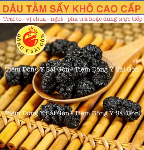 Trái Dâu Tằm Sấy Khô 100gram (QUẢ CHÍN THƠM) - TANG THẦM TỬ -  Tiệm Đông Y Sài Gòn