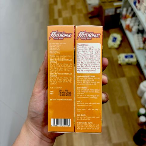 Viên Sủi Tăng Lực Hương Redbull Red Bò Húc Lọ 20 Viên - Bổ Sung Năng Lượng, Giảm Mệt Mỏi, Tỉnh Táo