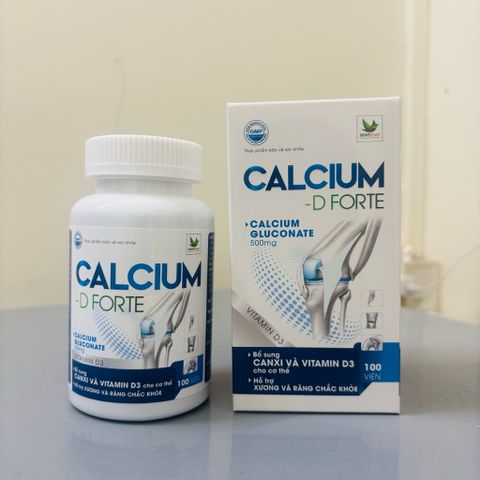 Canxi hữu cơ + Vitamin D dùng được cho bé từ 1 tuổi - CALCIUM D FORTE