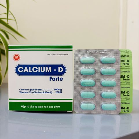 Canxi hữu cơ + Vitamin D dùng được cho bé từ 1 tuổi - CALCIUM D FORTE