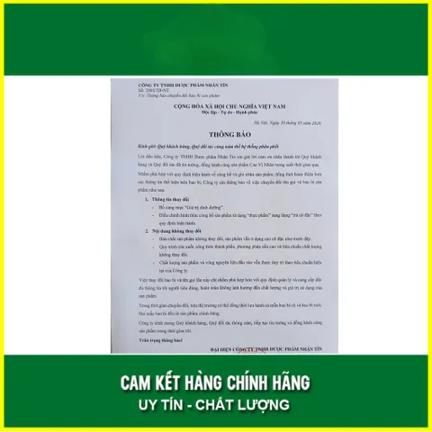 Cao vị nhân (Hộp 1 Lọ) - Dành cho những người u xơ và u nang tử cung 