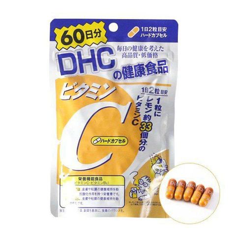 Viên uống DHC Vitamin C 1000mg - Hỗ trợ sức đề kháng và làm sáng da, 120 viên cho 60 ngày sử dụng, hàng Nhật Bản 763450