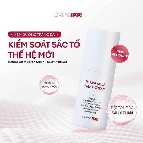 Kem Dưỡng Trắng Da Mờ Nám EVIRALAB MELA LIGHT CREAM 50ml [hàng nhập khẩu]