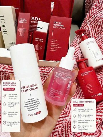 Kem Dưỡng Trắng Da Mờ Nám EVIRALAB MELA LIGHT CREAM 50ml [hàng nhập khẩu]