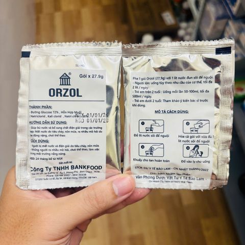 Combo 10 gói - 20 gói bù nước điện giải Oresol giá rẻ ORZOL