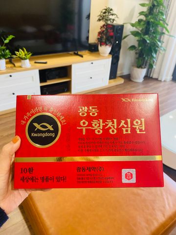 An Cung Ngưu Hoàng Hoàn Kwangdong Hàn Quốc Hộp Đỏ 10 Viên - Hỗ Trợ Tăng Cường Sức Khỏe & Đề Kháng Từ Thiên Nhiên