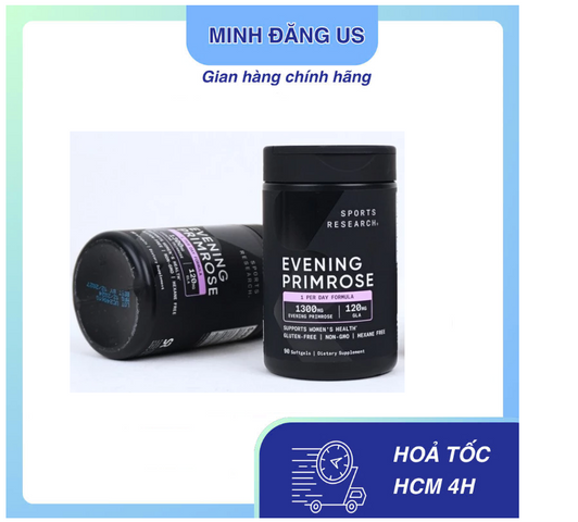 Tinh Dầu Hoa Anh Thảo Sports Research Evening Primrose 1300mg