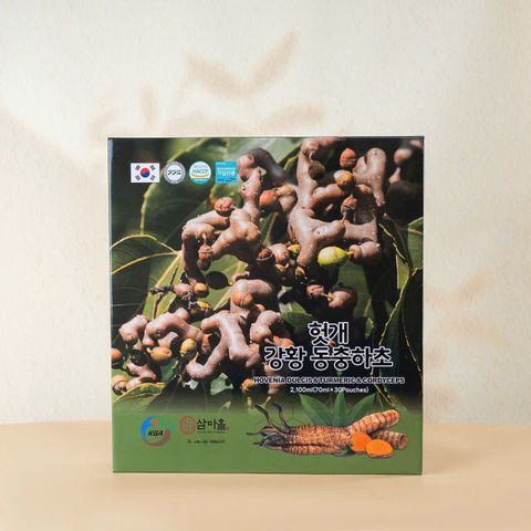Nước Mát Gan Nghệ Vàng Đông Trùng Hạ Thảo KGA Hovenia Dulcis - Giải Độc, Tăng Cường Chức Năng Gan, Hỗ Trợ Sức Khỏe Dạ Dày 70ml