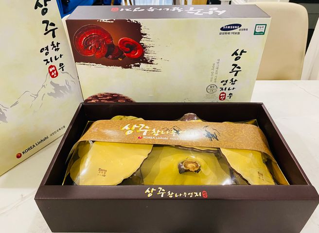Nấm Linh Chi Gỗ Sồi SangJu Hàn Quốc 1kg - Thực Phẩm Chức Năng Tốt Cho Sức Khỏe, Giải Độc Gan, Tăng Cường Miễn Dịch