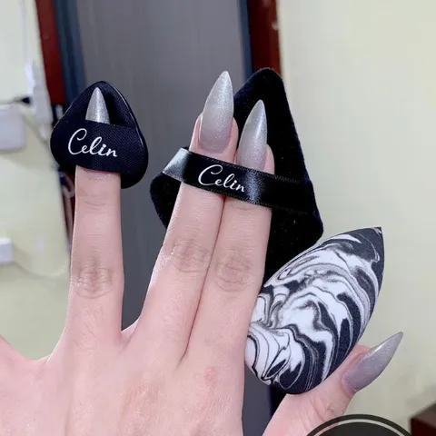 Set 3 Bông Mút Trang Điểm Celin 3 In 1 - Mút Tán Nền Mềm Mại, Tán Đều Kem Nền Và Phấn