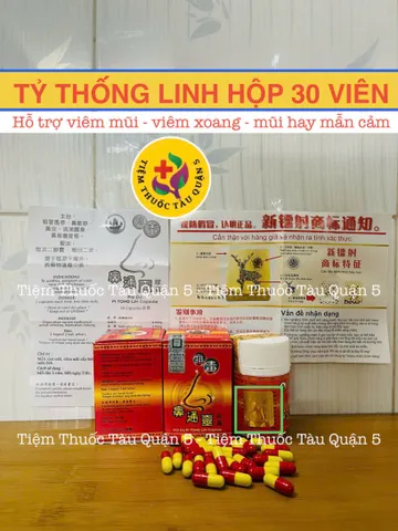 Tỷ Thống Linh Hỗ Trợ Viêm Mũi Dị Ứng và Cảm Sổ Mũi  Hộp 30 Viên