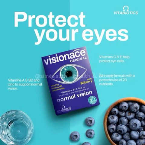 (Anh Quốc) Viên Uống Hỗ Trợ Bổ Mắt Visionace Vitabiotics Giúp Sáng Mắt Giảm Mỏi Mắt Mờ Mắt