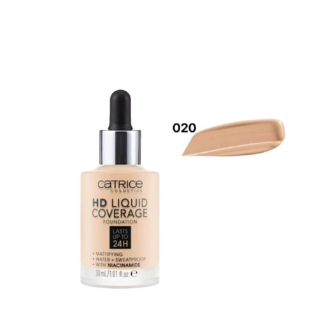 Kem Nền Catrice HD Liquid Coverage Foundation Tone 020 - Date Xa chính hãng