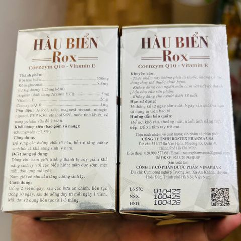 Bộ đôi Hàu Biển - Sâm nhung bổ thận tăng cường sức khoẻ 30 viên