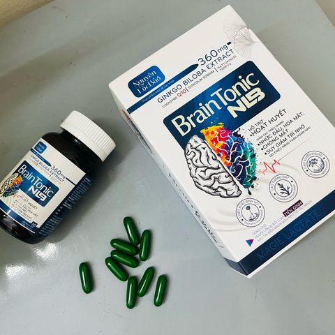Viên bổ não BRAIN TONIC - hỗ trợ người mất ngủ , tạo giấc ngủ ngon , giảm đau đầu chóng mặt