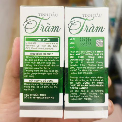 Tinh dầu Tràm 100% thiên nhiên chai lớn 30ml - dùng được cho trẻ sơ sinh