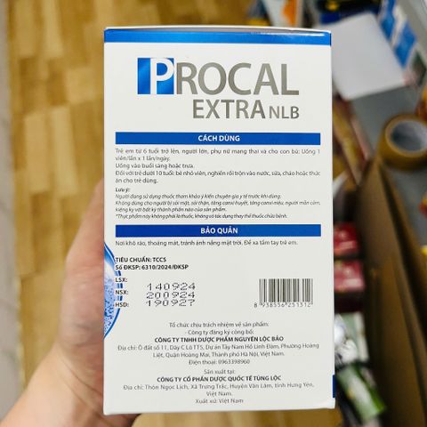 Canxi chiết xuất từ xương cá tuyết PROCAL EXTRA - Calci sinh học tương đồng xương người