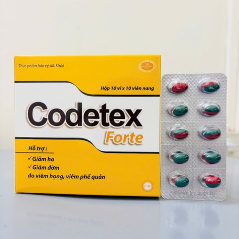 Ho thảoo dượcc 2 lớp COLDEPEC & CODETEX FORTE - ho dầu xanh đỏ 100 viên