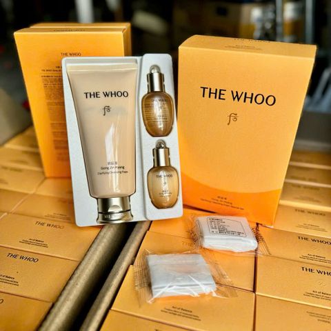 Set Sữa rửa mặt Whoo đông y Hoàng Cung Facical Foam Cleanser chính hãng nhập khẩu