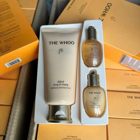 Set Sữa rửa mặt Whoo đông y Hoàng Cung Facical Foam Cleanser chính hãng nhập khẩu