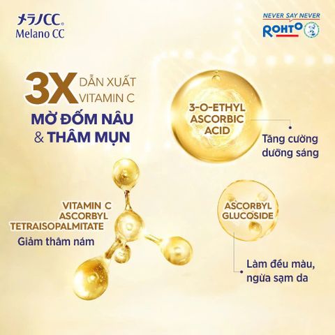 Tinh chất vitamin C dưỡng trắng, mờ thâm cao cấp Melano CC Premium Whitening Essence 20ml