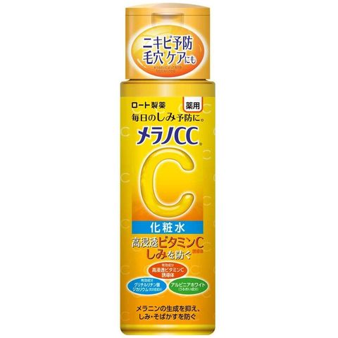 Nước hoa hồng CC Melano Rohto Lotion trắng da giảm thâm nám tàn nhang 170ml ( loại nhiều ẩm)