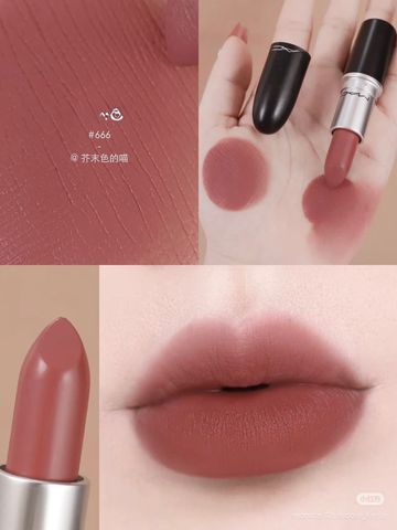 Son MAc màu 666 Hồng Nâu Trendy