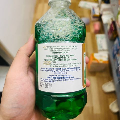 (Cải tiến công thức) Dung dịch vệ sinh phụ nữ Gynos Fort màu xanh lá