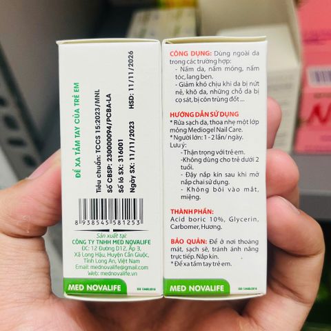 Gel bôi nấm móng MedioGel Nail Care - nấm tóc lang ben nứt nẻ da