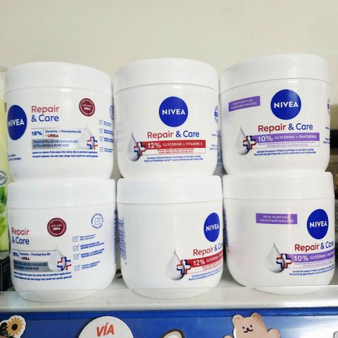 Kem Dưỡng Ẩm Nivea Reparateur & Soin 400ml - Cấp Nẩm 72h, Chống Nẻ, Dưỡng Da Mềm Mịn, Dùng Cho Mẹ & Bé