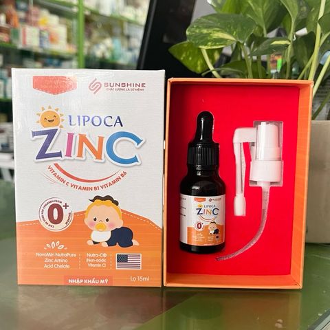 Kẽm hữu cơ nhỏ giọt và xịt Lipoca Zinc  Kẽm nhập khẩu Mỹ