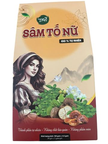 Trà Sâm Tố Nữ Kỷ Tử 7 Vị - Thương hiệu Mộc Tâm - Khối lượng 20 túi x 5g
