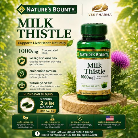 TPBVSK Milk Thistle Extract - Bảo vệ tăng cường chức năng gan (h50vien)