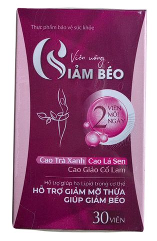 Viên uống giảm béo hộp 30 viên hàng chính hãng
