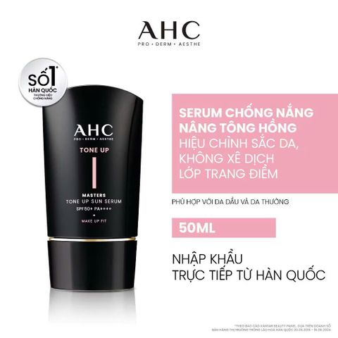 KEM CHỐNG NẮNG AHC MASTERS TONE UP SUN SERUM SPF50+ PA++++
